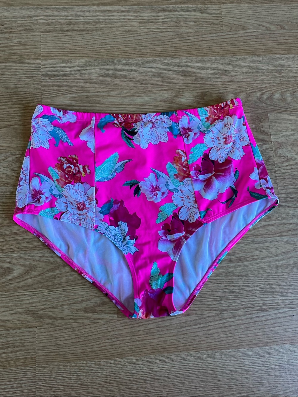 Torrid floral print high waisted bikini bottoms